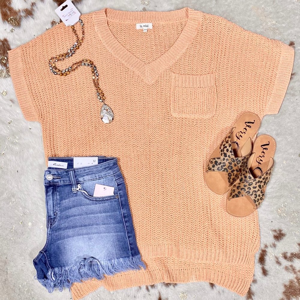 NWT La Miel Open Knit Sweater Top